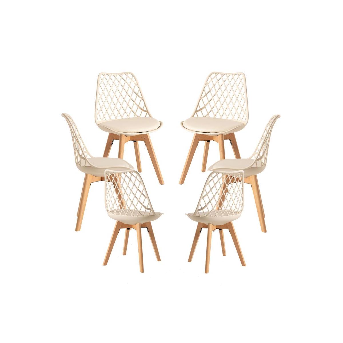 Regalos Miguel - Packs Sillas Comedor - Pack 6 Sillas Mima - Beige