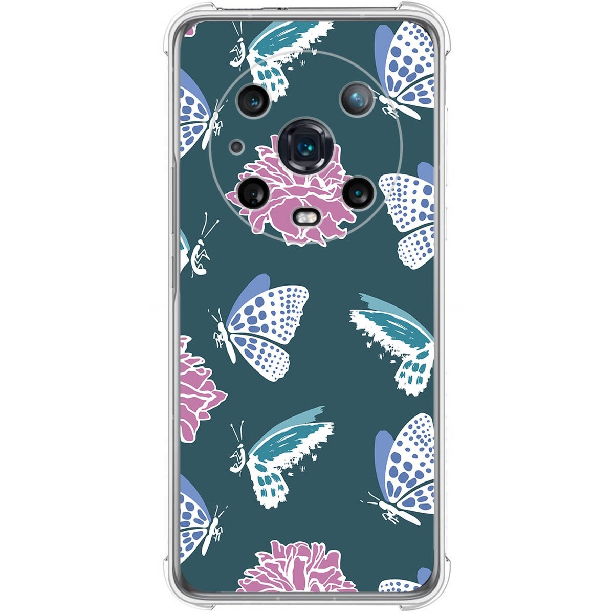 Funda Silicona Antigolpes para Huawei Honor Magic 4 Pro 5G diseño Flores 10 Dibujos