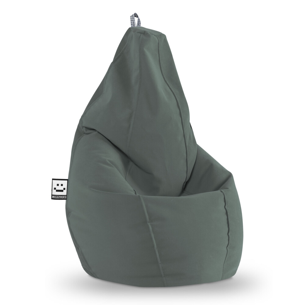 Puff Pera Aquaclean Carabú Gris HAPPERS - Cómodo, ligero y resistente. Make it Happers®