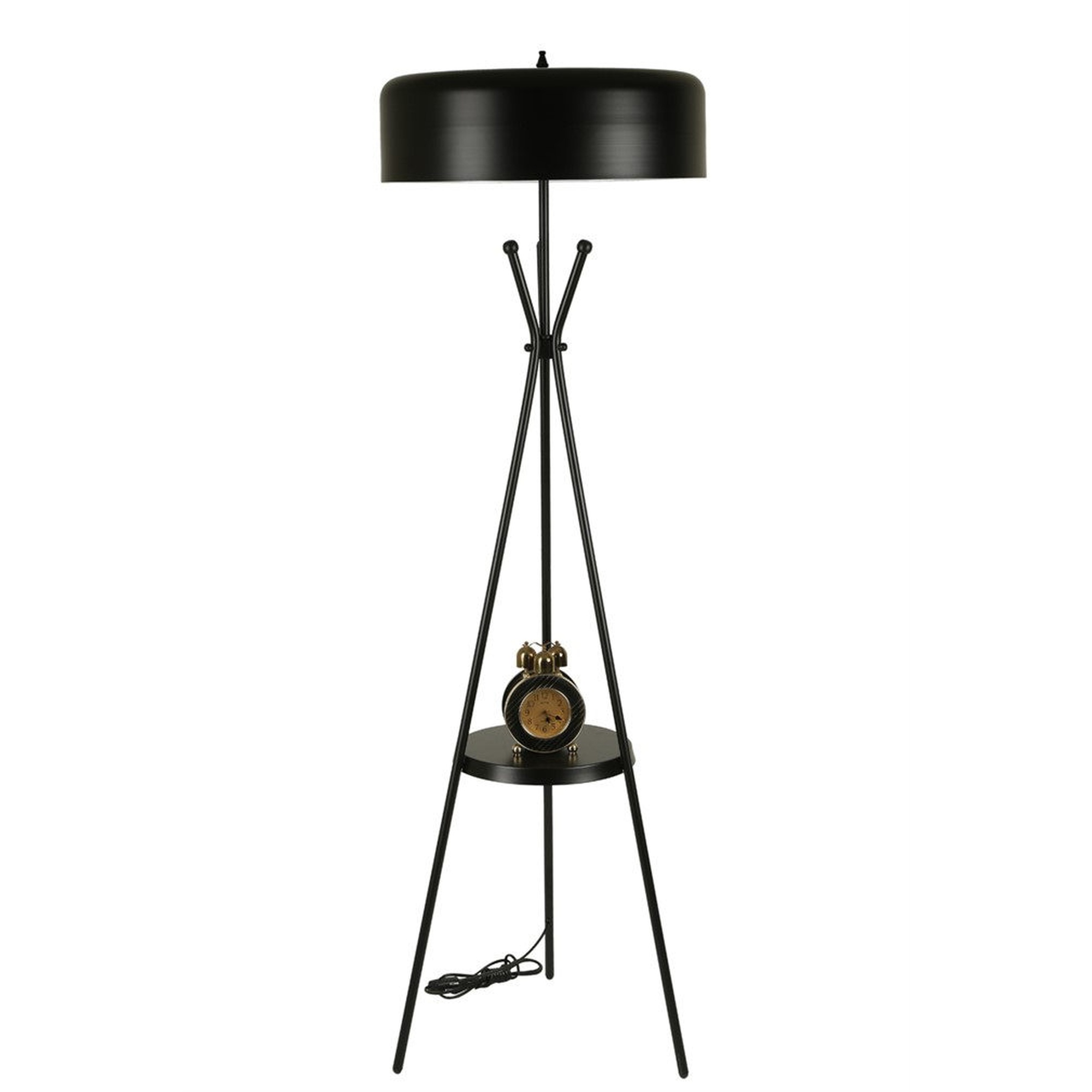 Lámpara de pie WELLHOME - Negro, 50x50x165