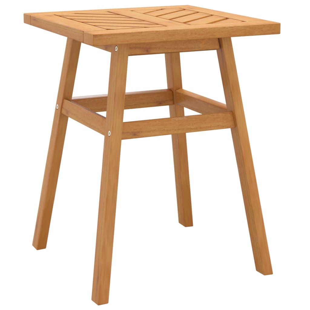 vidaXL Mesa auxiliar madera maciza acacia 45x45x60 cm
