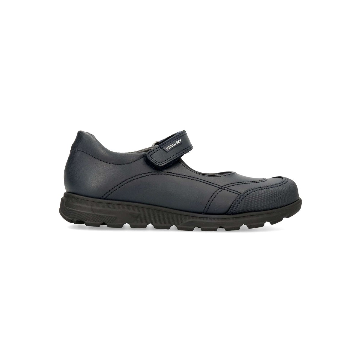 Pablosky - Zapato colegial para niña en piel natural con suela de goma flexible, puntera reforzada y horma fisiológica para desarrollo saludable del pie