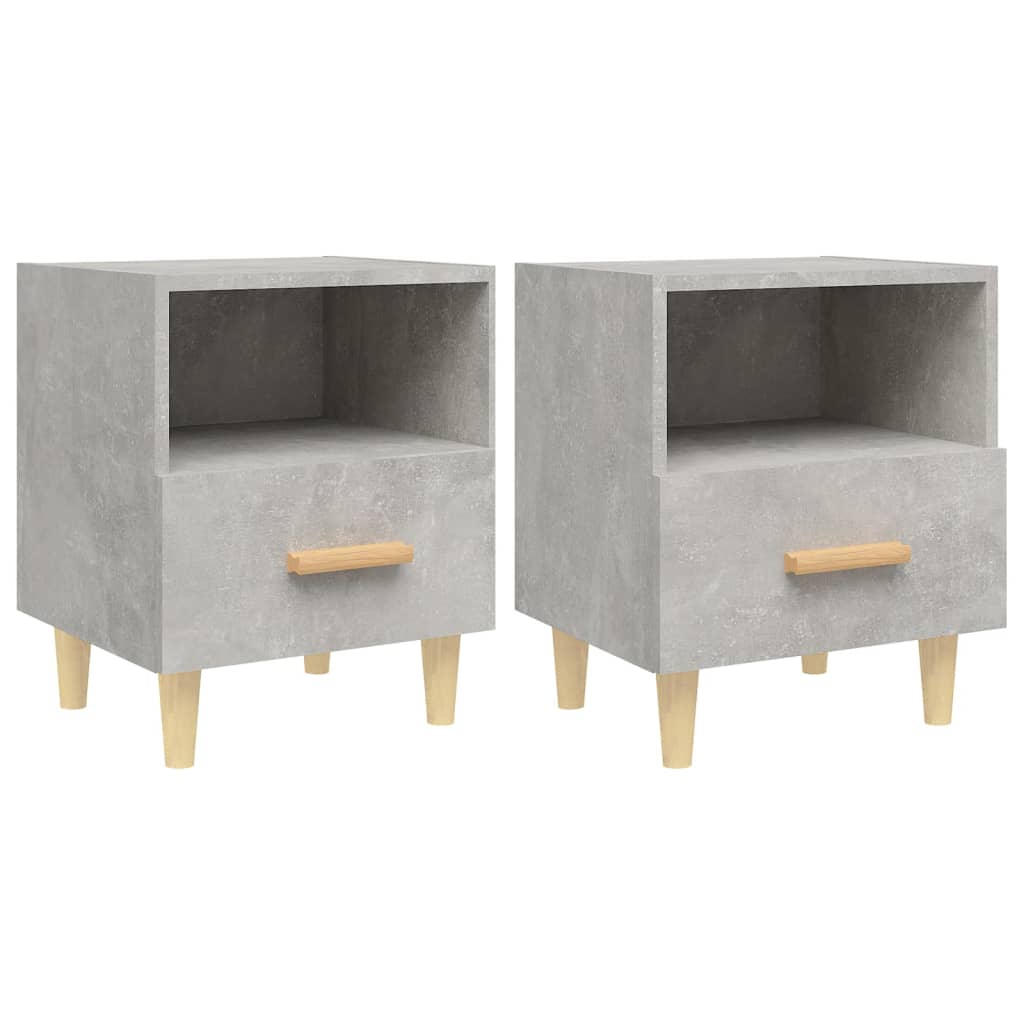 Vidaxl Mesitas de Noche 40x35x47 Cm Blancas Set 2 Unidades - Estilo Escandinavo