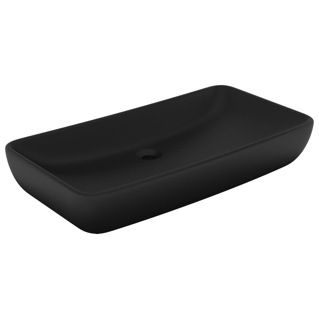 vidaXL Lavabo  rectangular de lujo cerámica 71x38 cm
