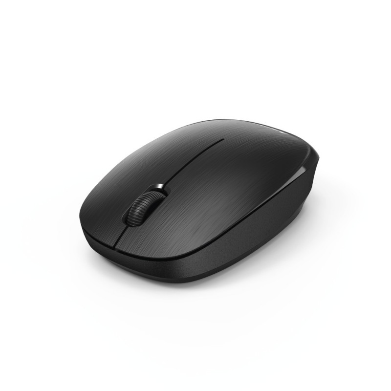 Hama - Ratón MW-110 Negro (Ratón óptico inalámbrico y compacto con nano receptor, para diestros y zurdos), color negro. 00182618
