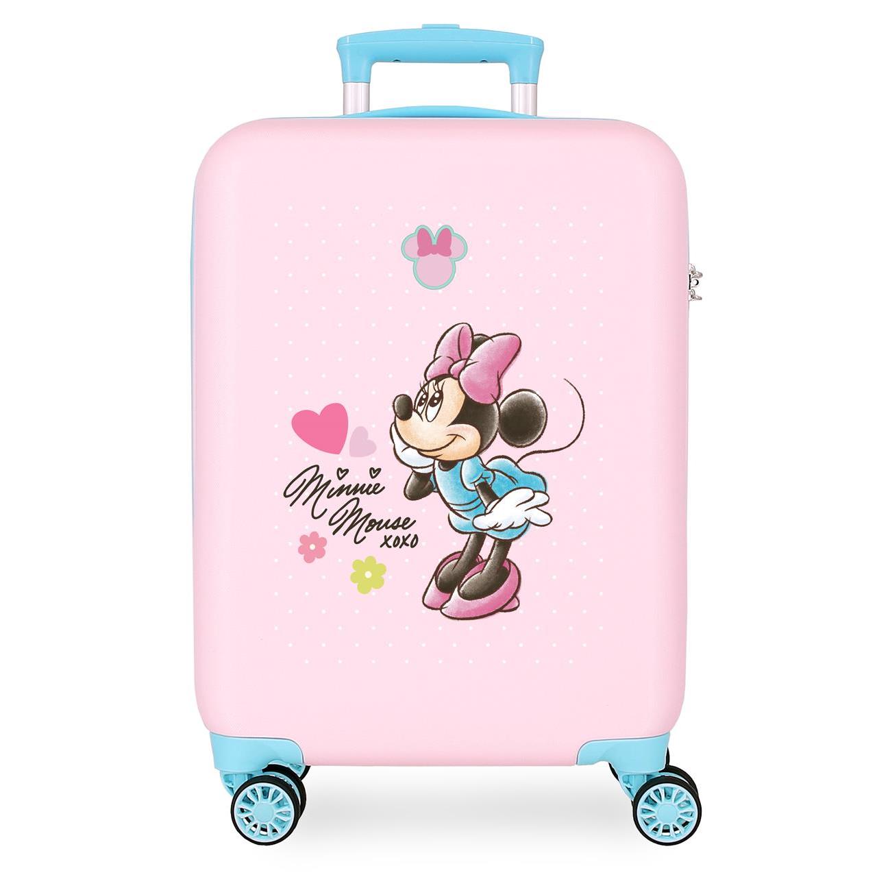 Disney Maleta De Cabina ABS Rígida Minnie Imagine Rosa 55cm