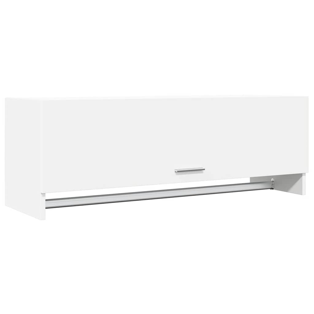 vidaXL Armario de madera contrachapada 100x32,5x35 cm en color Blanco brillante/Marrón roble/Madera antigua y más | almacenamiento funcional diseño moderno para baño dormitorio sala