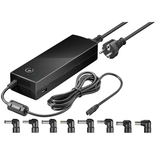 Goobay 55004 adaptador e inversor de corriente Interior 134,5 W Negro