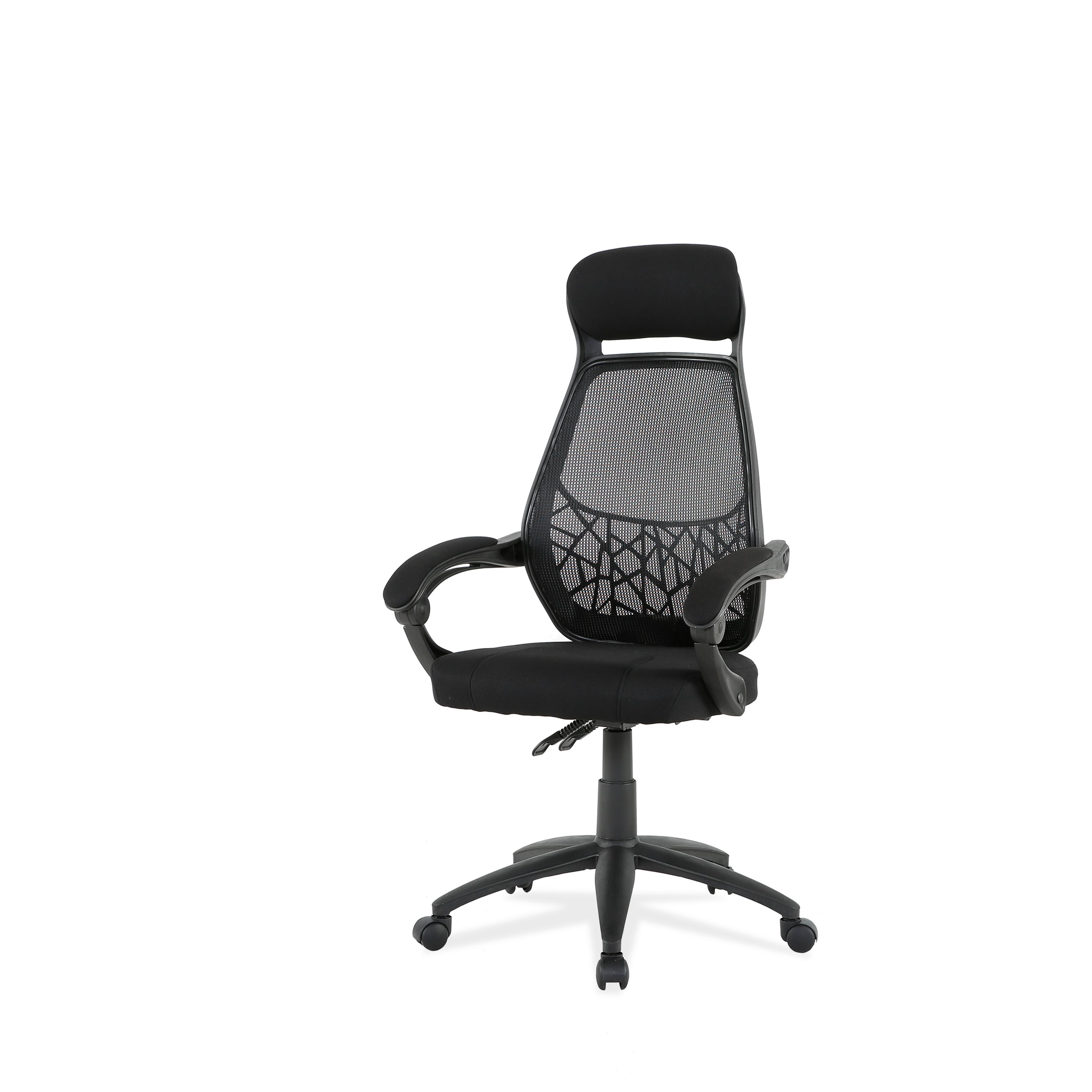 Furniture Style S.L. Silla de Escritorio Ergonómica con Malla Transpirable y Reposabrazos Ajustables