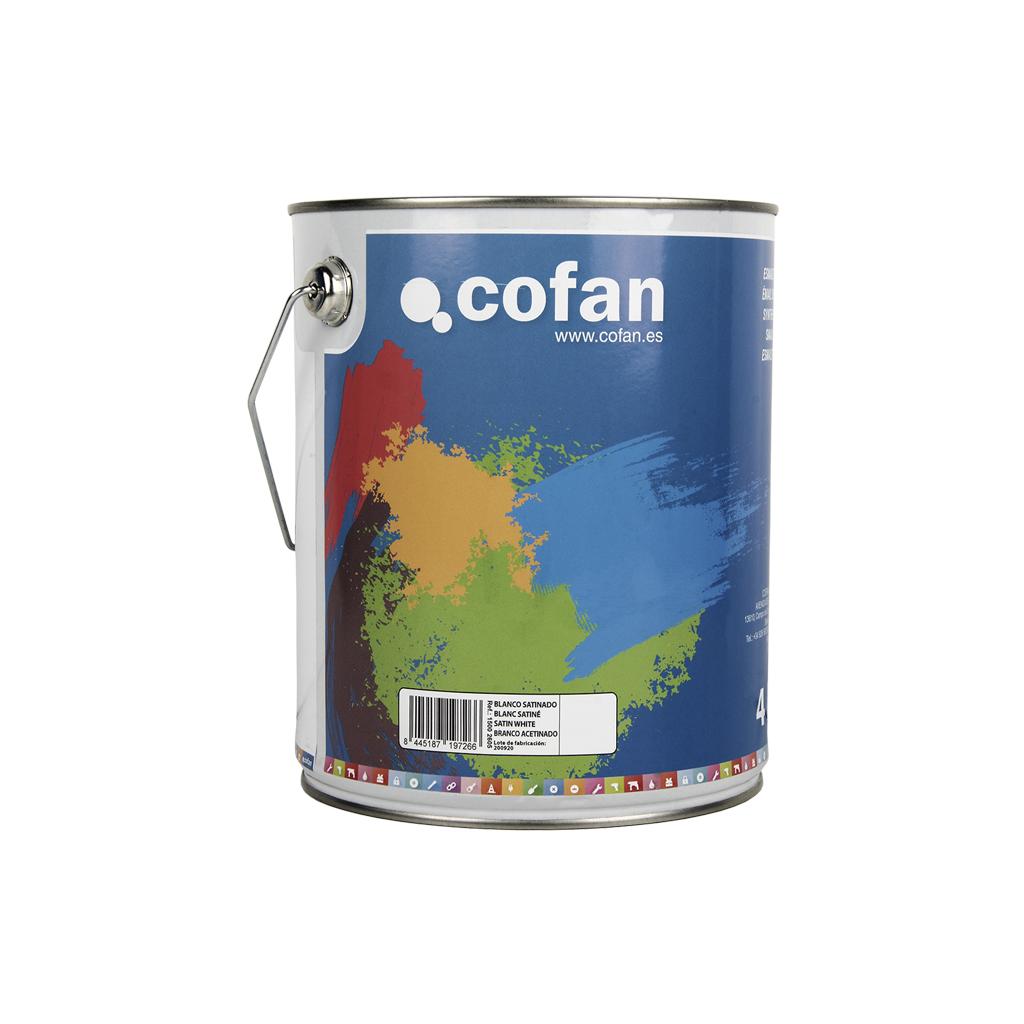 Cofan Esmalte Sintético | Color blanco Mate | Envase de 4 L