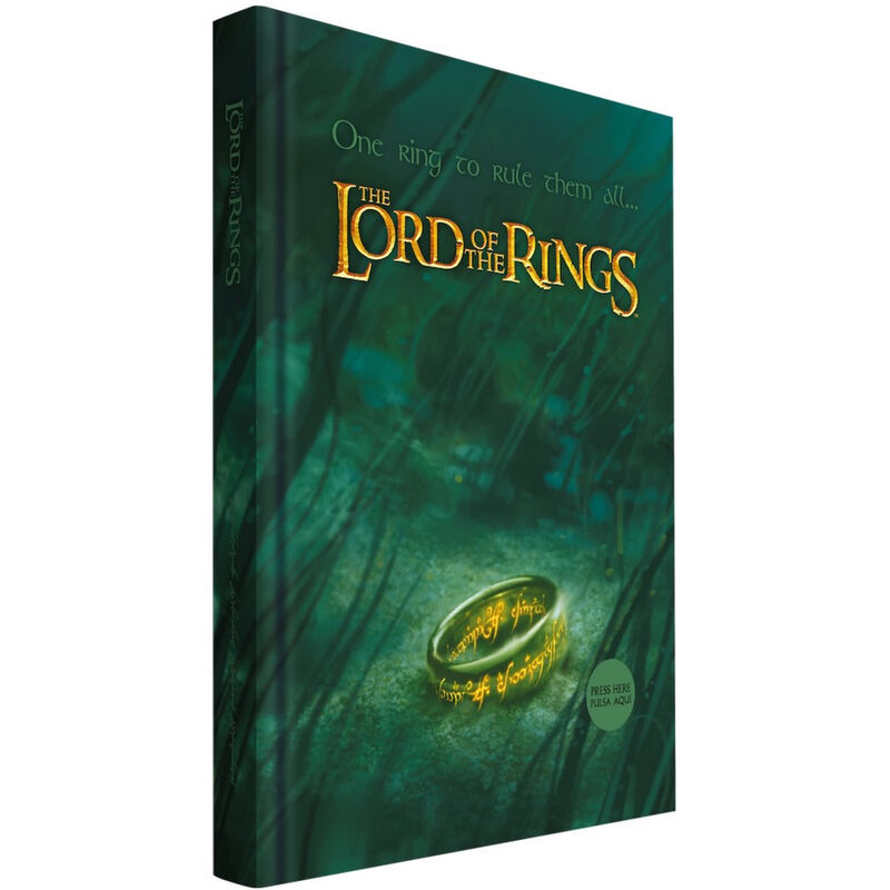 Libreta con luz El Señor de los Anillos Un anillo para gobernarlos a todos
