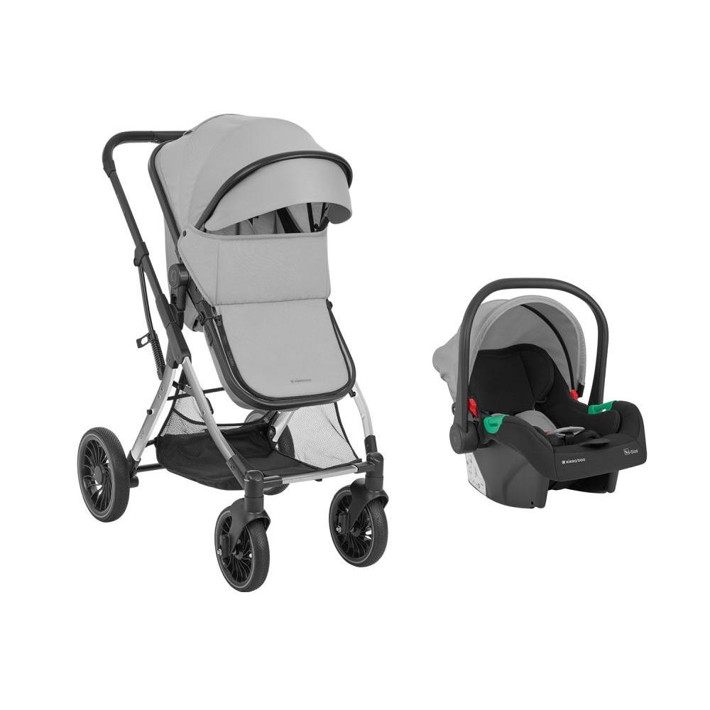 KIKKABOO Carrito de Bebé 3 en 1 ONE de Kikkaboo – Sistema convertible con silla auto i-Size y diseño funcional