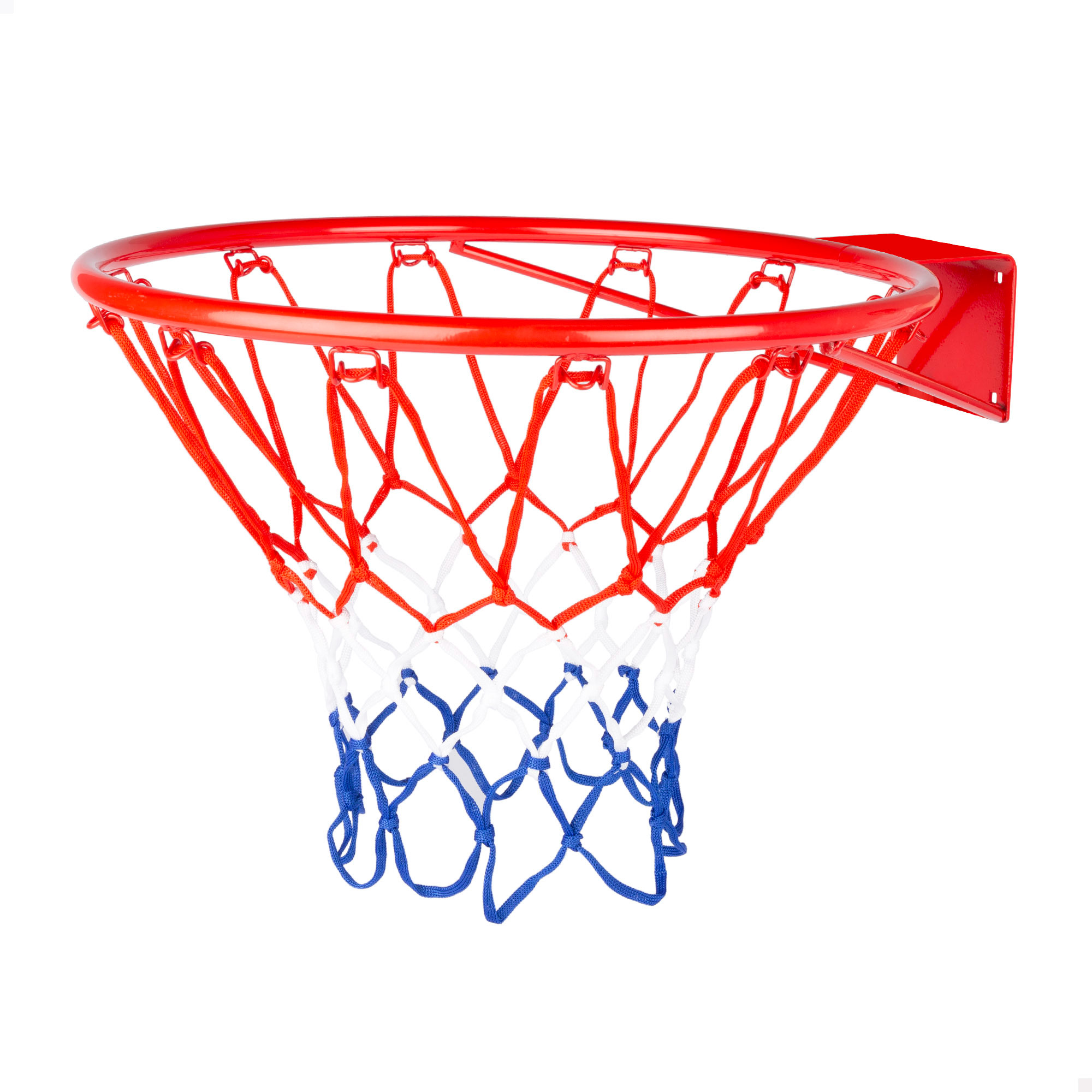 Aktive Canasta de baloncesto para instalación en pared, red de poliéster y aro metal, diseño