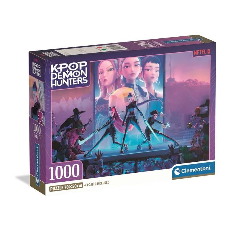 PUZZLE 1000 PIEZAS KPOP DEMON HUNTERS DE CLEMENTONI