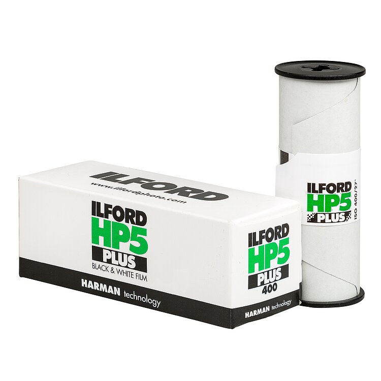 Ilford HP5 FP4 Película Fotográfica 120mm Formato Medio Blanco y Negro
