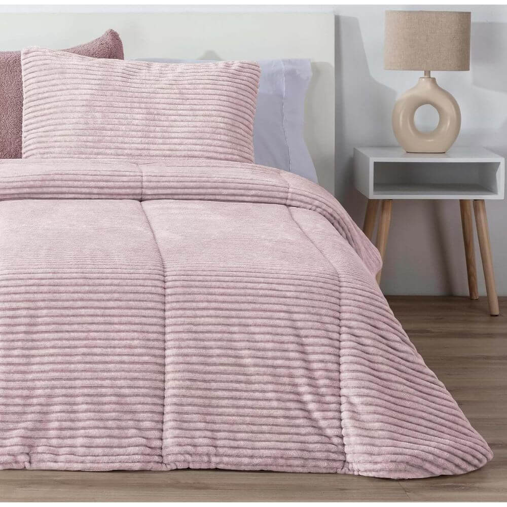 MANTEROL Edredon Comforter New Lines Melange Jaspeado Rayas