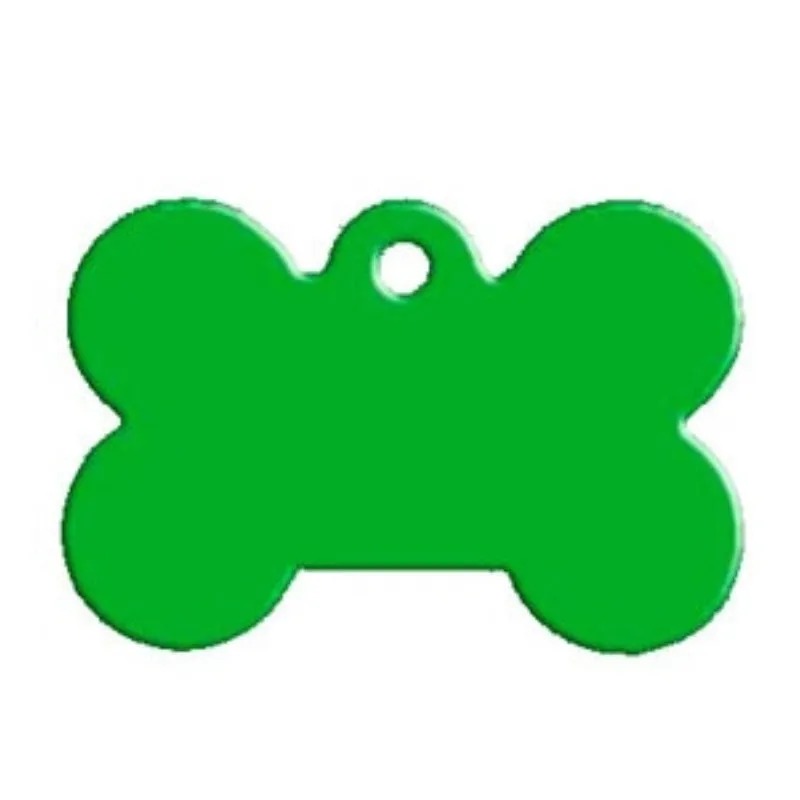 Chapa Identificación Personalizada para Perros y Gatos en Forma de Hueso