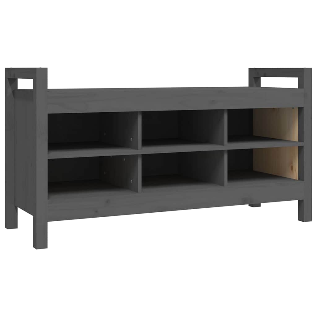 vidaXL Banco de recibidor madera maciza de pino 110x40x60 cm