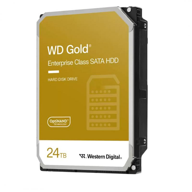 Western Digital Disco duro interno WD Gold Enterprise Class SATA de 24 TB - 7200 RPM, SATA 6 Gb/s