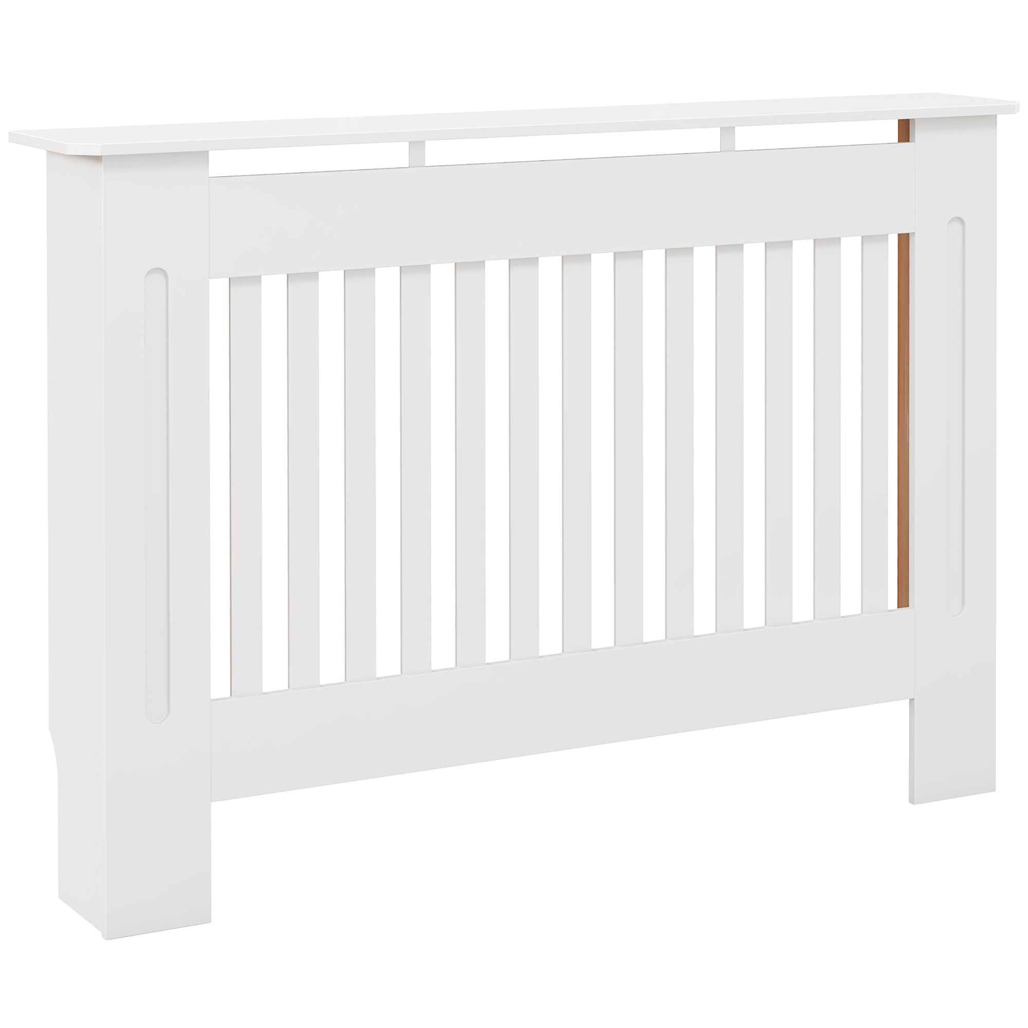 HOMCOM Cubre Radiadores Cubierta de Radiador Moderna 112x19x81cm Cubreradiador de MDF para Sala de Estar Dormitorio Blanco
