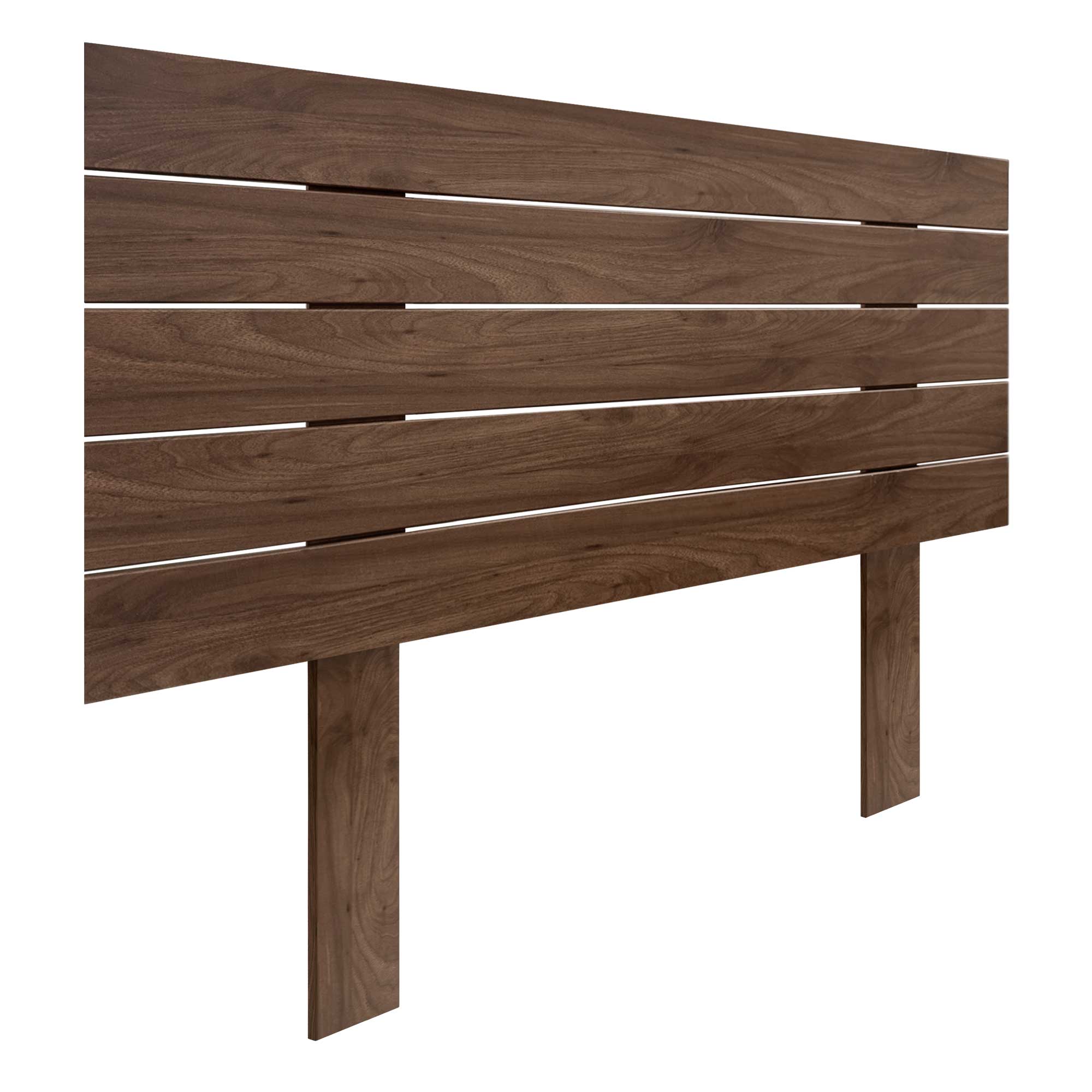 DHOME Cabecero de Madera reciclada DM Estilo Palet Horizontal con Patas Cama Palets Herrajes incluidos