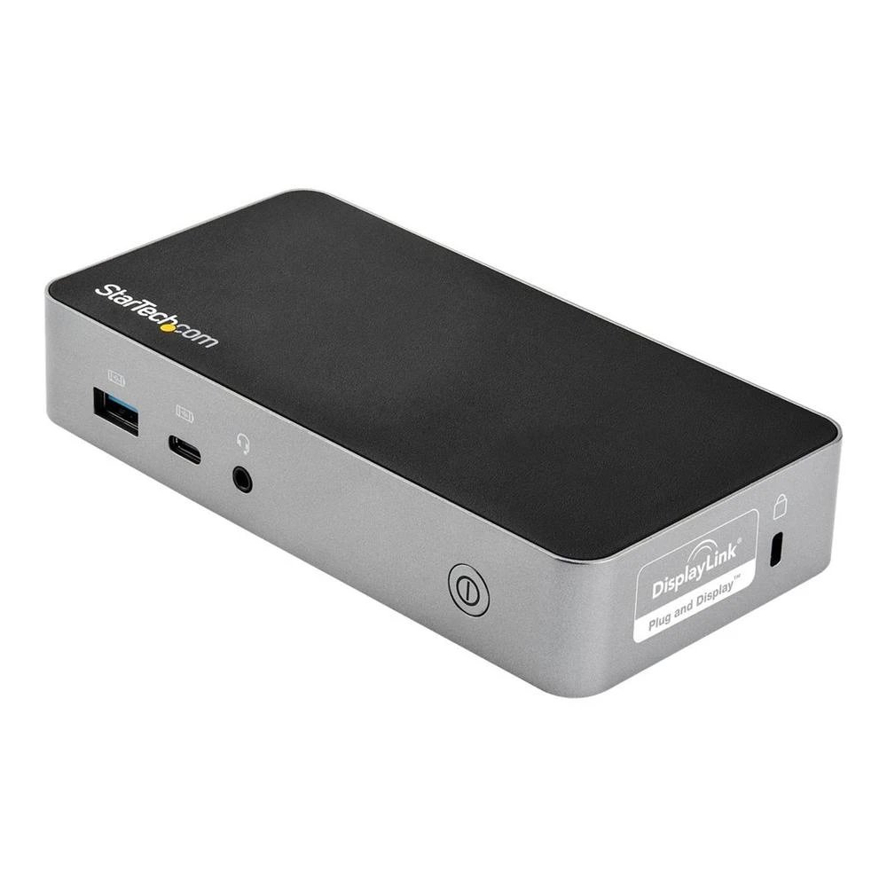 StarTech - Estación de acoplamiento USB-C DK30CHHPDEU para portátil con doble HDMI 1080p, 3 puertos USB 3.0, USB-C PD 60 W y red Gigabit, color negro