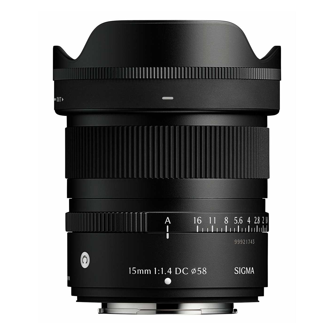 Objetivo Sigma 15mm F/1.4 DC (C) X-MOUNT