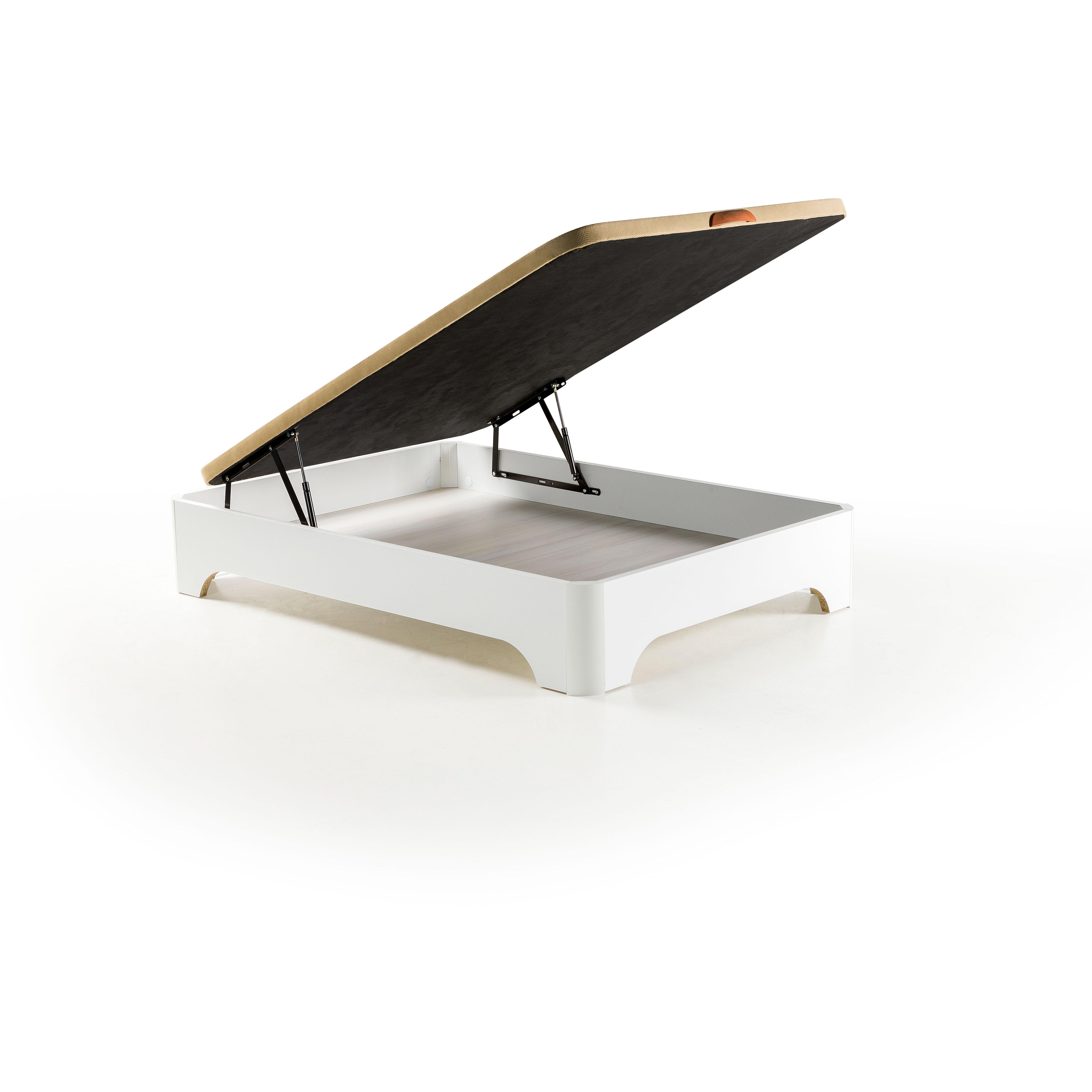KAMIBIA | Canapé Abatible Blanco con Transporte y Montaje Incluido - Altura Cerrado 35cm