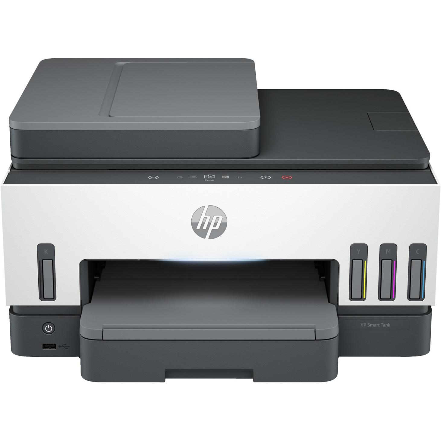 HP Smart Tank 790 All-in-One Thermal Inkjet Printer, A4, 4800 x 1200 DPI, 15 ppm, WiFi, Compact design for home and office use, multi-function with fax and ADF, energy efficient, supports Windows and Mac OS, ideal thermal printer.