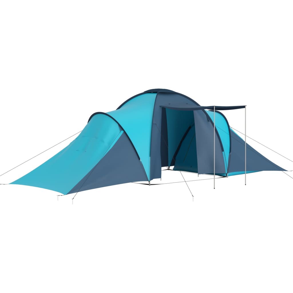 vidaXL Tienda de Campaña para 6 Personas Carpa de Camping Color Azul y amarillo,  Azul y azul claro,  Azul y verde y mas