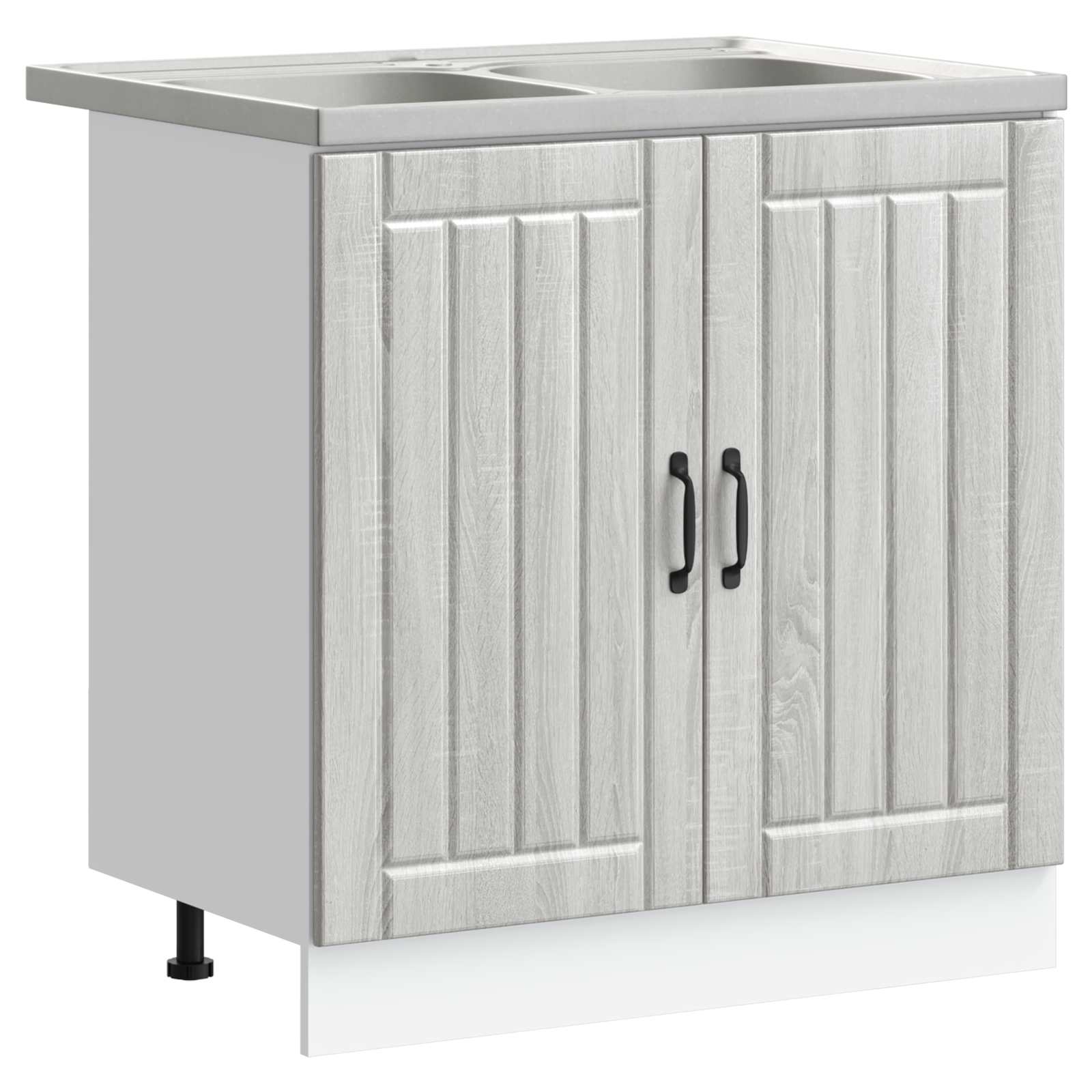 vidaXL Mueble Bajo para Fregadero Lucca 2 pcs Madera de ingeniería