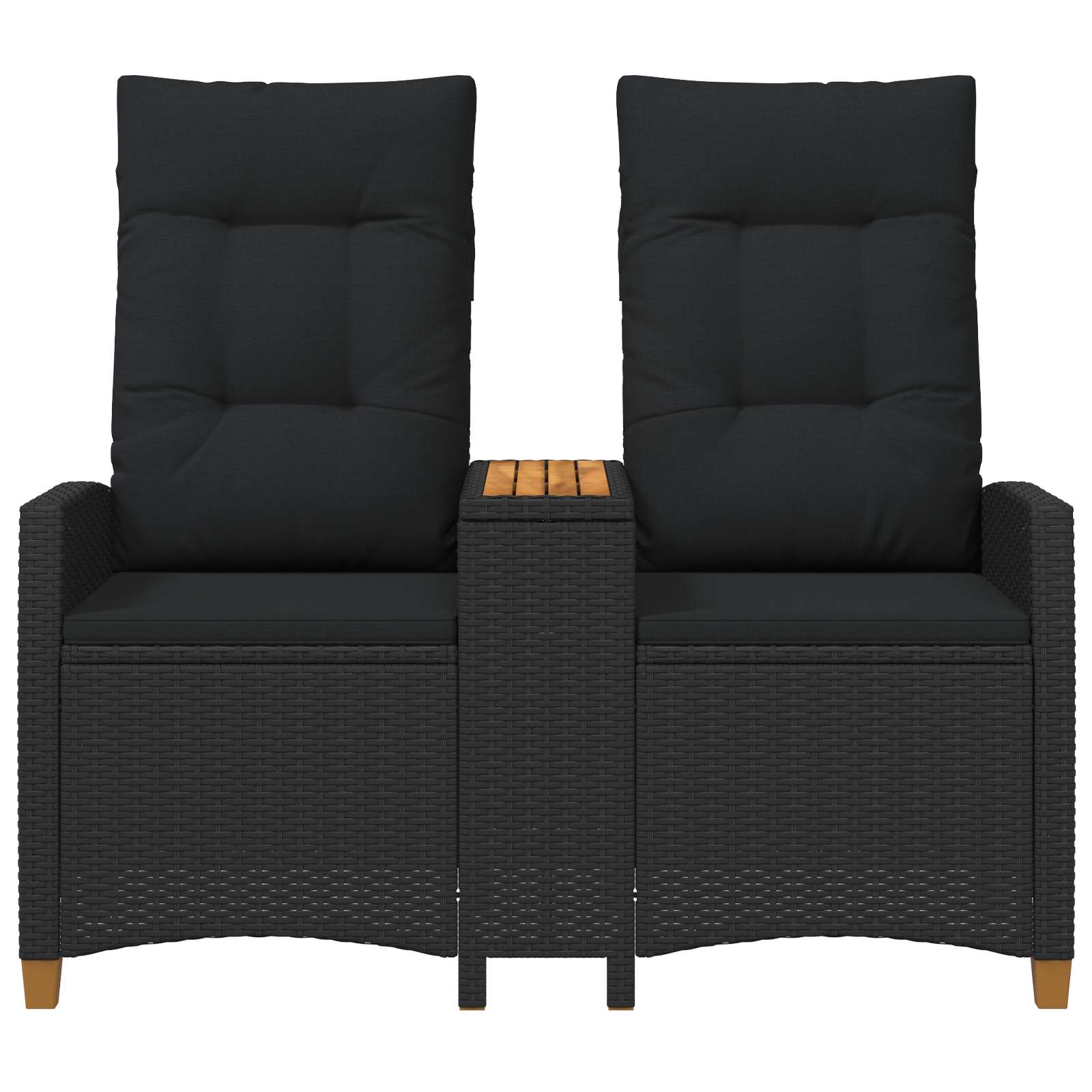 vidaXL Banco reclinable con mesa 126 x 65 x 112 cm