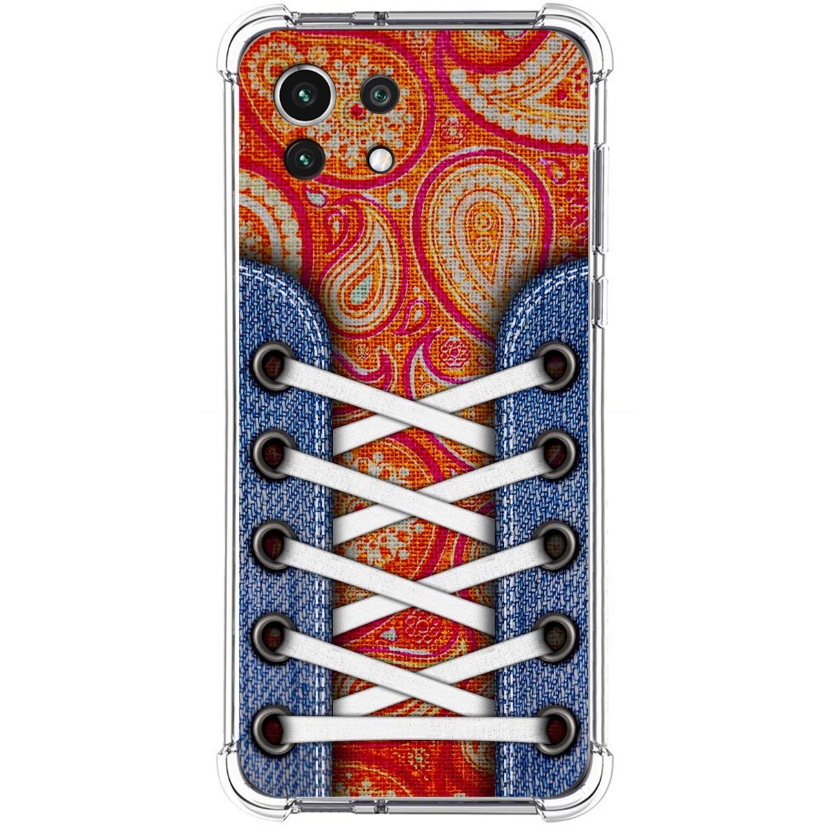 Tumundosmartphone Funda Silicona Antigolpes para Xiaomi Mi 11 Lite 4G / 5G / 5G NE diseño Zapatillas 10 Dibujos
