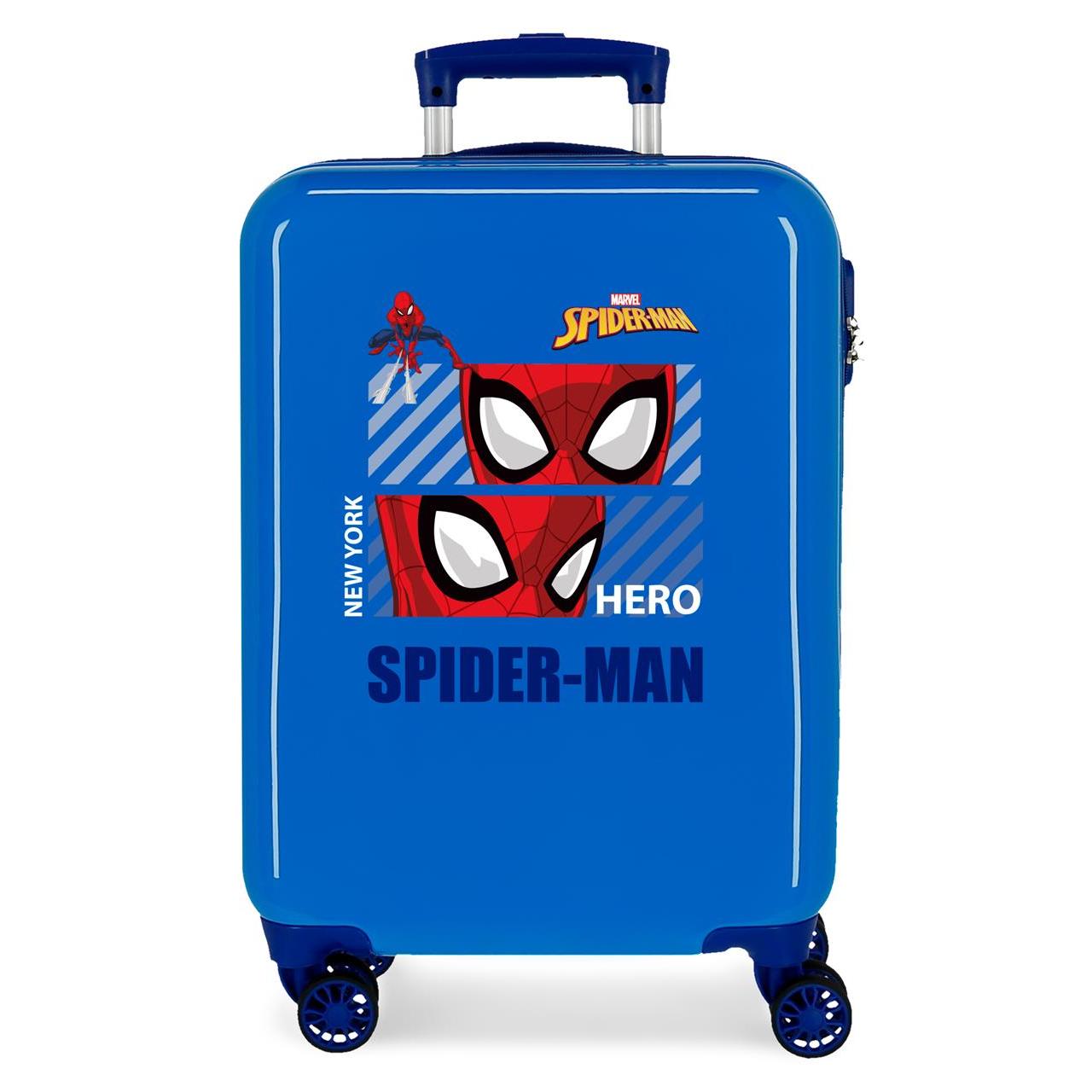 Marvel Spiderman Maleta De Cabina ABS Rígida Spiderman Hero Azul