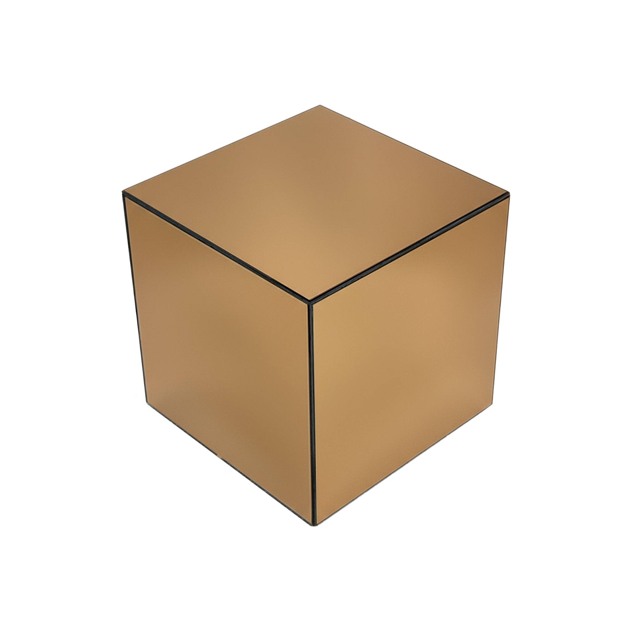 Mesa cúbica espejada, 30cm