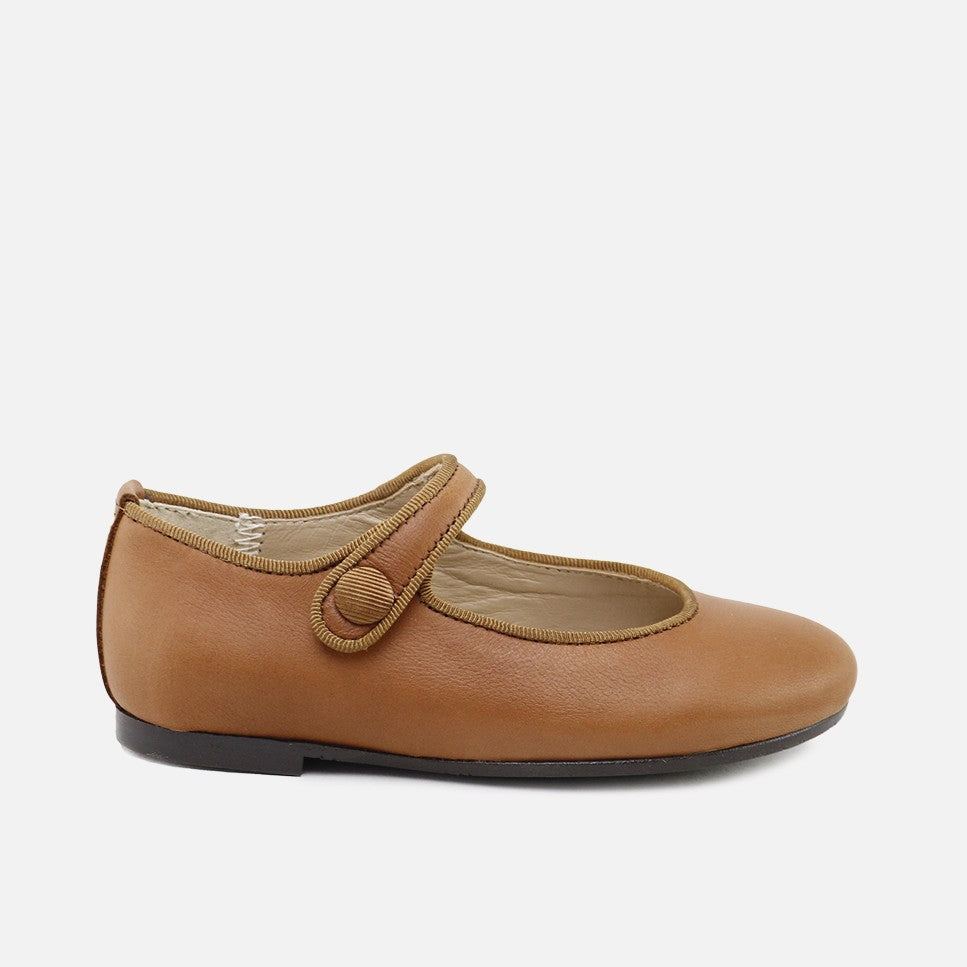 Merceditas Grosgrain Cuero Papanatas | Eli 1957