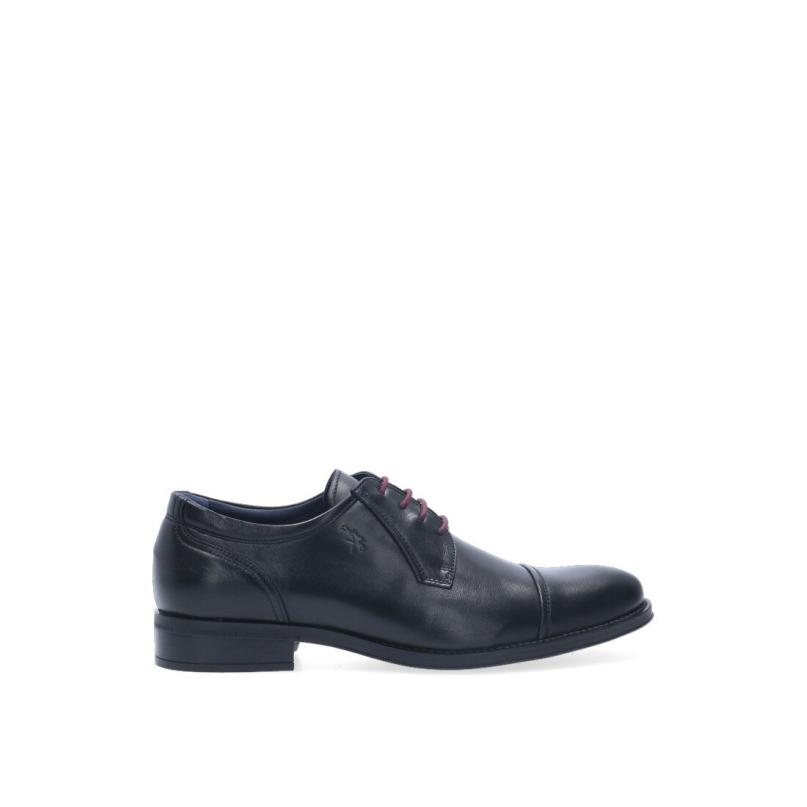 Bluchers Vestir Fluchos - Hombre - Suela Plana - Modelo 8412 - Color Negro