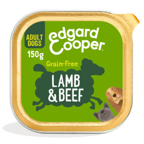 Edgard & Cooper Adult Grain Free Cordero Y Ternera Perro Tarrinas 150 Gr