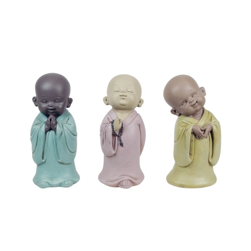 SIGNES GRIMALT Signes Grimalt By SIGRIS Buda 3 Diferentes Figuras Budas Colección Oriental Decoración Resina Set de 3 Unidades