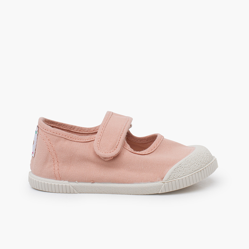 Pisamonas Merceditas puntera barefoot lona lavada