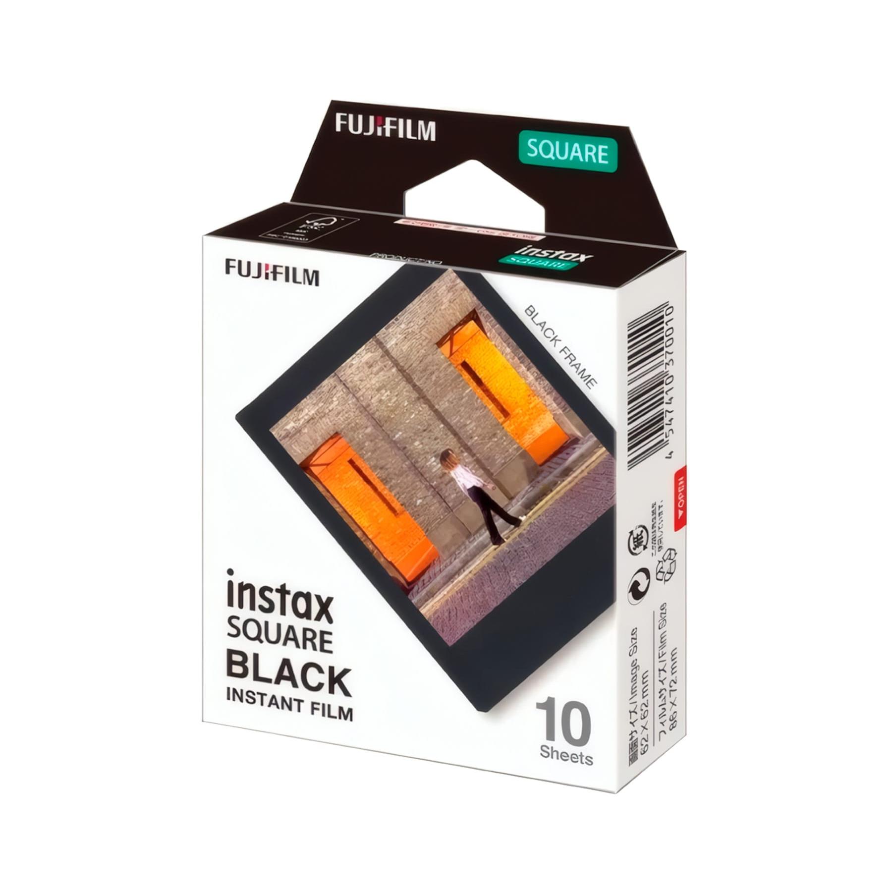 FUJIFILM Instax Square Black / Película fotográfica instantánea