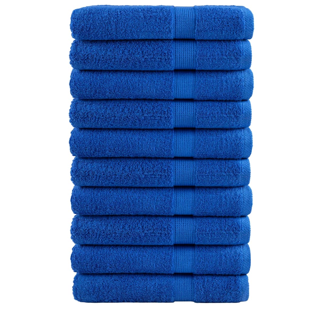 vidaXL Toallas de sauna 10 uds 100% algodón 80x200 cm 600 gsm toalla Color Dorado,  Antracita,  Azul y mas