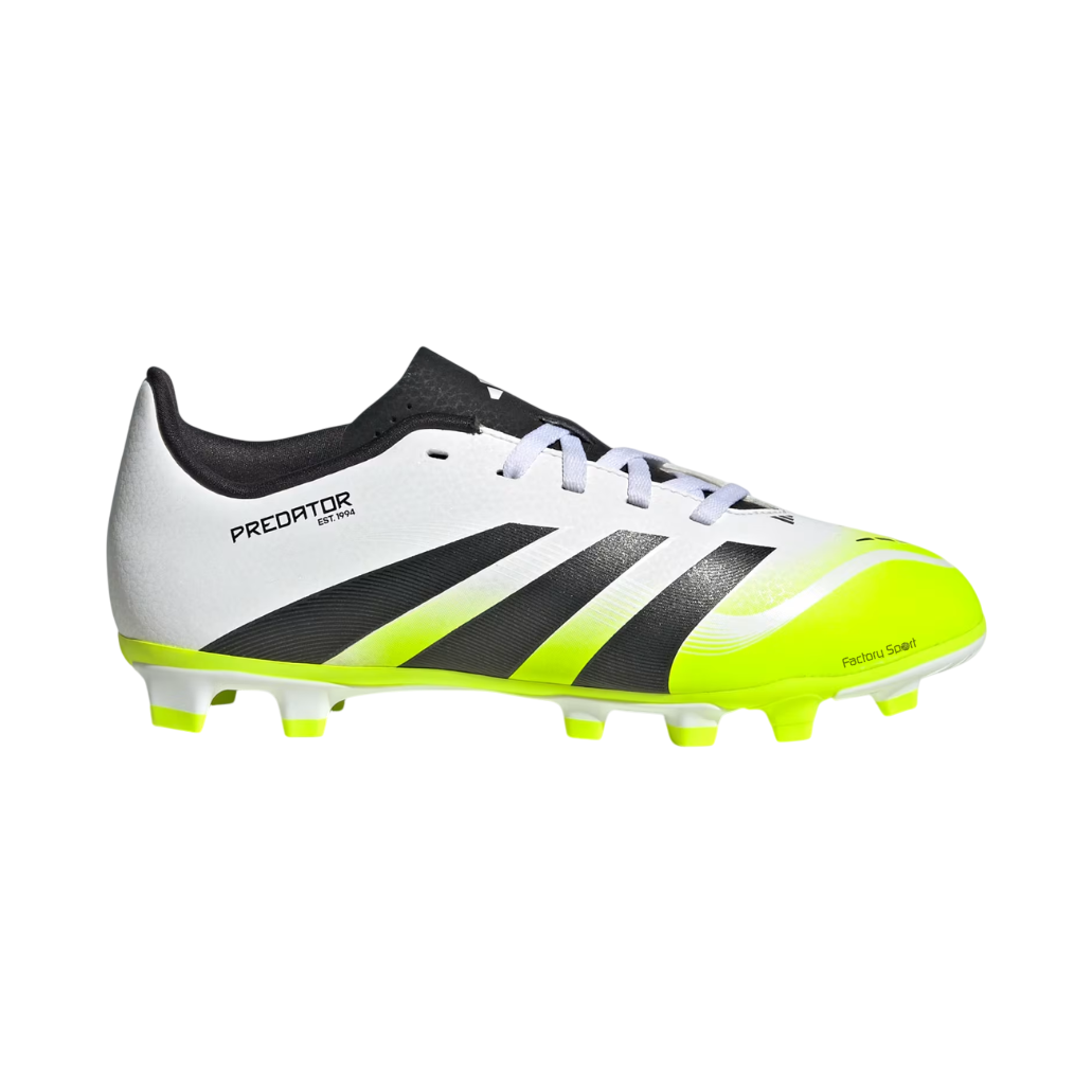 ADIDAS PREDATOR CLUB FG/MG BLANCO/NEGRO/AMARILLO FLUOR PARA NIÑO