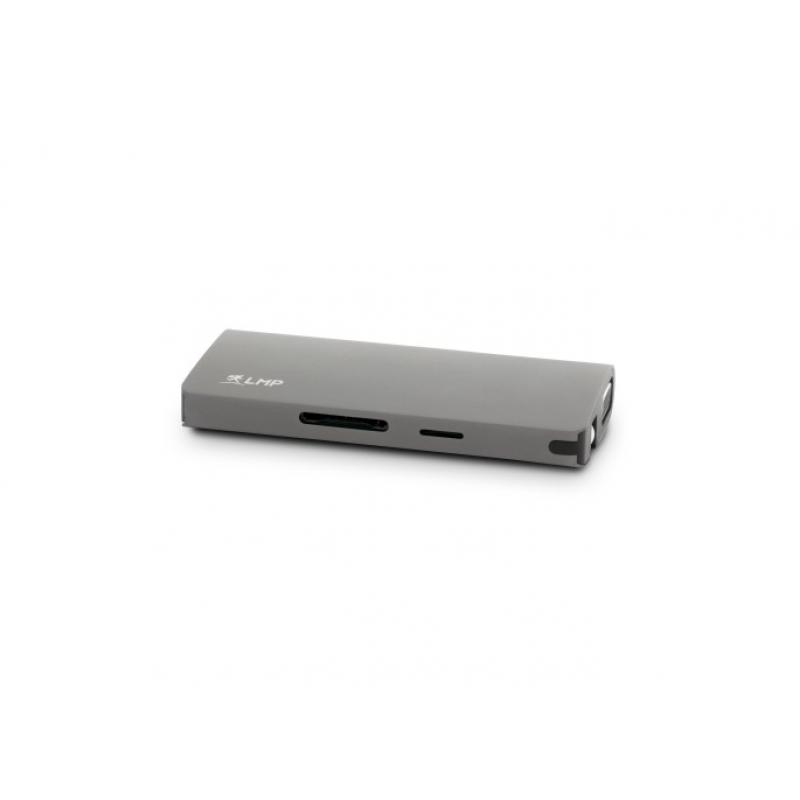 Base de viaje USB-C 4K de 9 puertos, gris espacial
