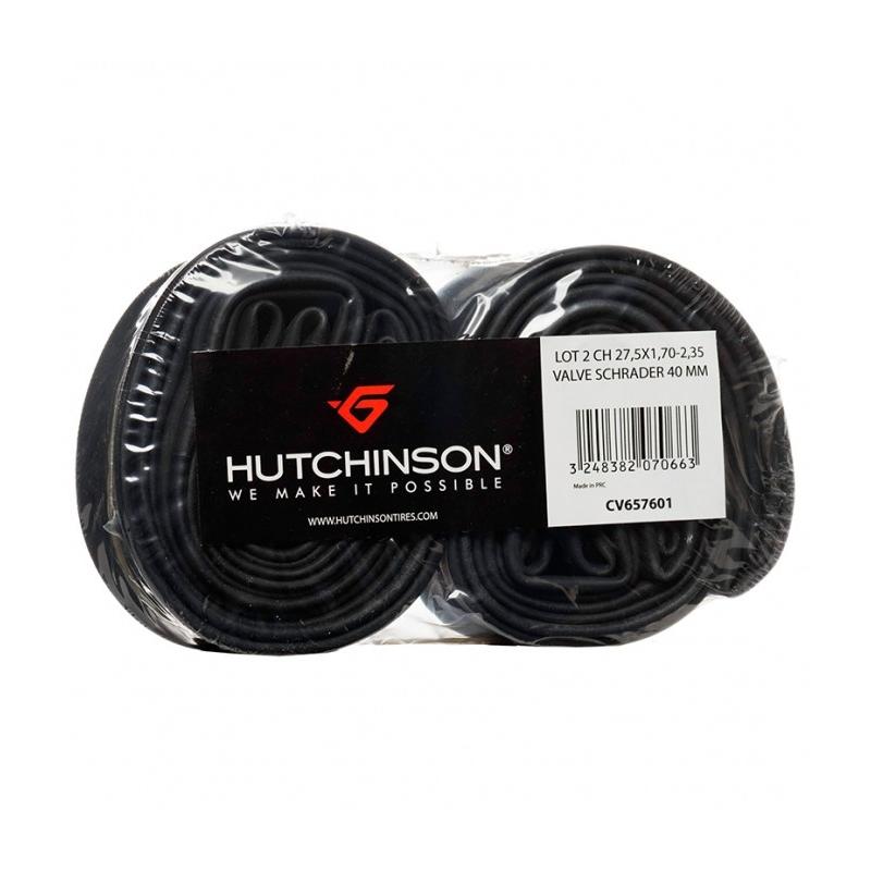 Hutchinson - Cámaras para bicicleta Pack 2 unidades compatible con ruedas 26x1.70/2.35 V Gorda 48mm, ideal para ciclismo de montaña y carretera, resistente y de fácil instalación