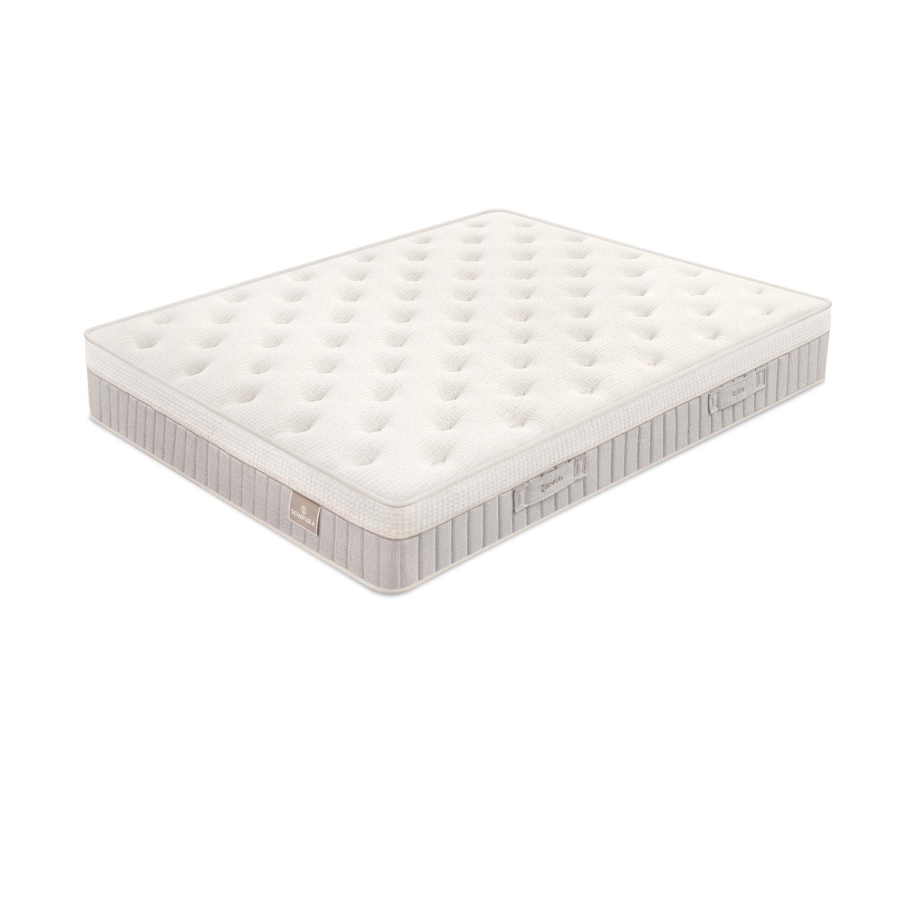 Colchón Sonpura Indra Muelles Ensacados Ergonómico Sistema Multisac® Advanced Altura 31cm, Firmeza Alta Y Excelente Transpirabilidad | Entrega, Instalación en Domicilio y Retirada de Usado Incluida | TUCAMA