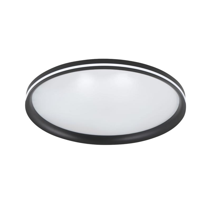 Isy - Fabas Luce Lámpara de techo LED de aluminio - LED integrado 64W IP20 Negro