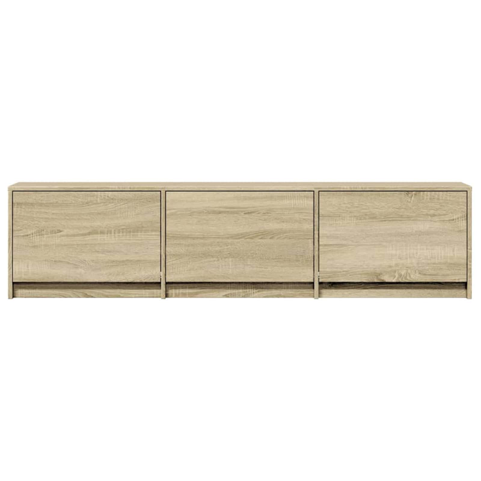 vidaXL Mueble de TV con LED 165 x 34 x 40 cm Madera de ingeniería