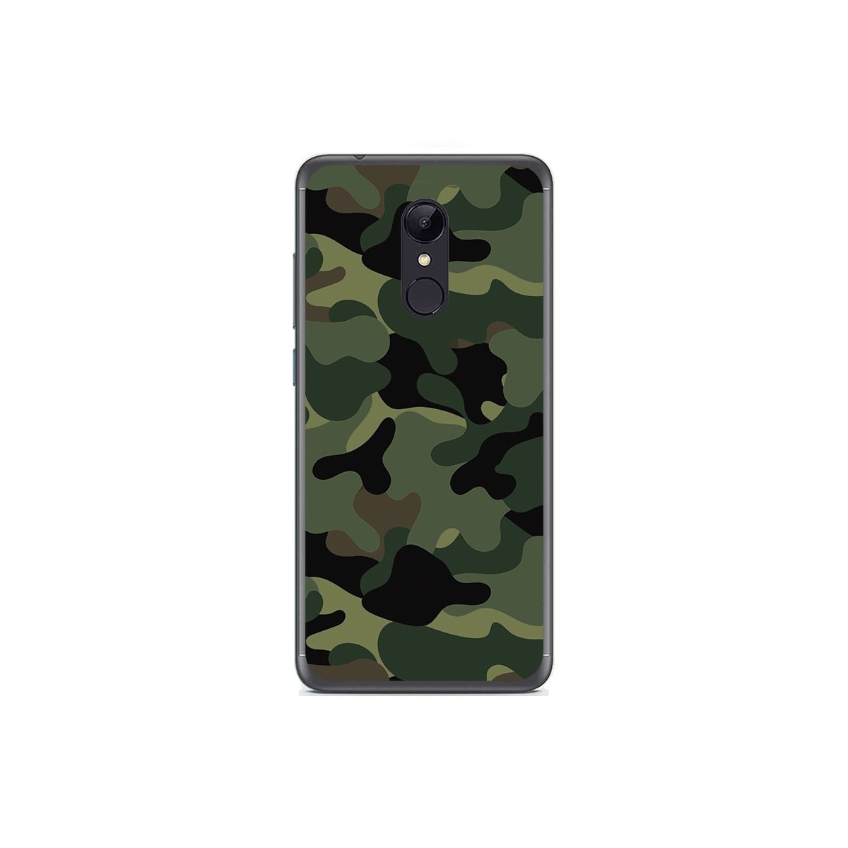 Tumundosmartphone Funda Gel Tpu para Xiaomi Redmi 5 Diseño Camuflaje Dibujos