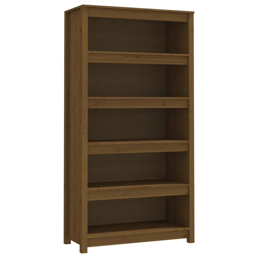 Vidaxl Estantería de Madera Maciza de Pino 80x35x154 Cm Natural